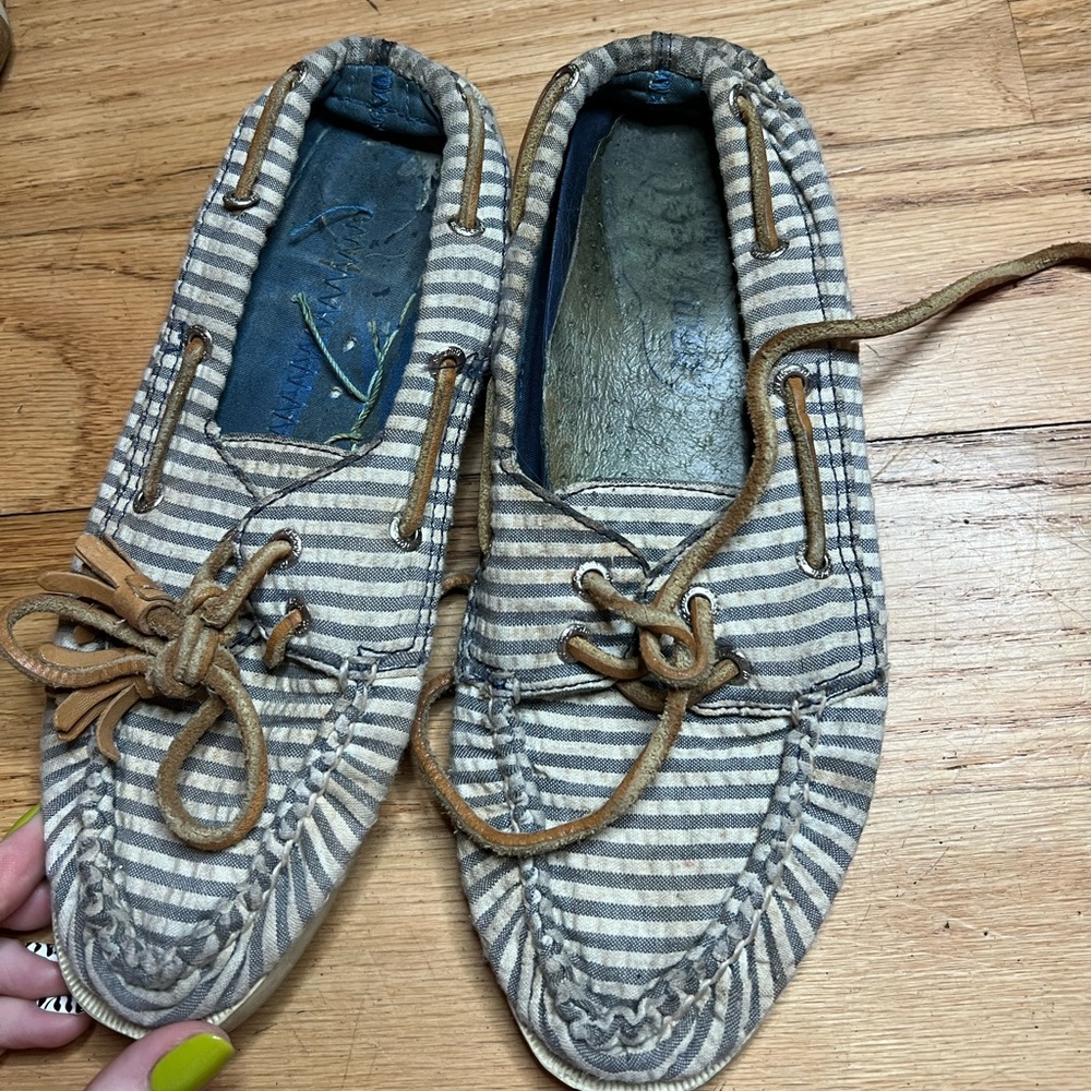 Striped Sperrys